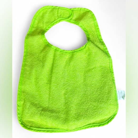 Vibrant Baby Bib Set Bundle of 5 Green, Orange, and White (Bundle of 5) - Picture 2 of 4